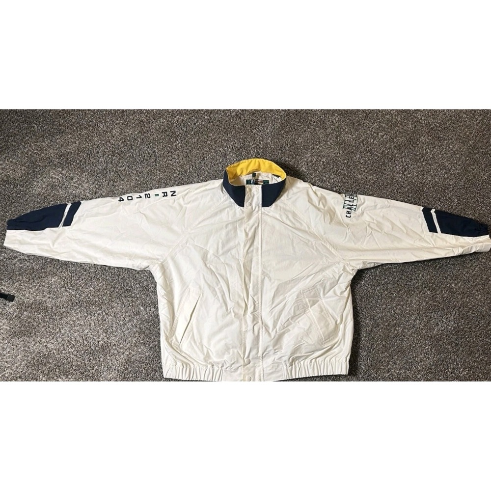 Mens Rare Vtg HC Challenge Race Gear NR 2014 Jacket/Huge Sailboat Inside Size L